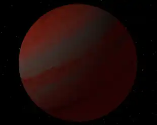 Künstlerische Darstellung von WASP-7&nbsp;b