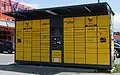 Polnischer Paketautomat der InPost in Warschau
