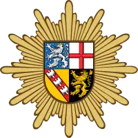Aktueller Polizeistern der Polizei im Saarland