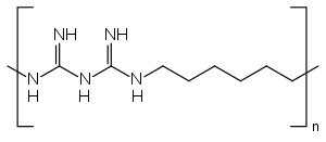 Strukturformel von Polyhexanid