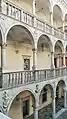 Renaissance-Balustraden im Innenhof von Schloss Porcia