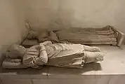 Skulpturen der Eltern des Dichters Ronsard