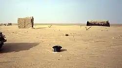 Ruinen des Poste Weygand im Januar 1990