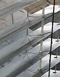 Lamellen an der Sonnenschutzjalousie