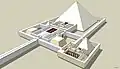 Rekonstruktion des Pyramidenbezirks