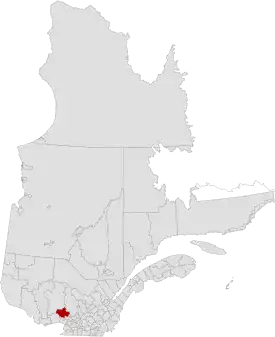 Lage der MRC Les Laurentides