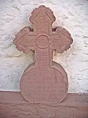 Barockgrabstein am Chor