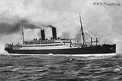 Britisches Dampfschiff Transylvania, versenkt am 4.&nbsp;Mai 1917