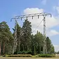Die Rautarouva-Leitung war die erste 110-kV-Leitung in Finnland, erbaut in den&nbsp;1920ern.