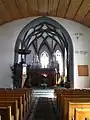 Blick auf Orgel und Chor