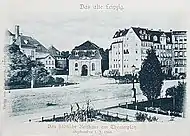 Das Reithaus am Theaterplatz kurz vor dem Abriss