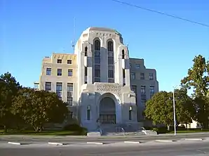 Reno County Courthouse, gelistet im NRHP Nr. 86003530