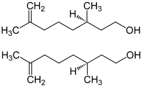Strukturformeln von Rhodinol
