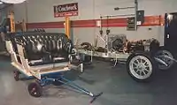 Der „originale“ Rolls-Royce Silver Ghost (AX 201) während der RestaurierungChassis 40/50&nbsp;hpAufbau: Barker