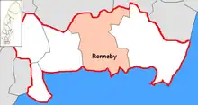 Lage der Gemeinde Ronneby