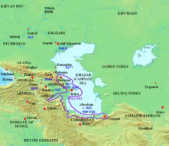 Feldzüge der Rus im 10. Jahrhundert um das Kaspische Meer