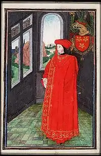 Jean IV. de Vergy im Ornat des Ordens vom Goldenen Vlies