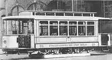 Beiwagen 89 der Städtischen Straßenbahnen Berlin vom gleichen Typ