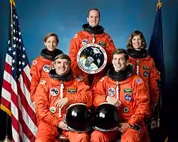 v.&nbsp;l.&nbsp;n.&nbsp;r. Marsha Ivins, Daniel Brandenstein, David Low, James Wetherbee, Bonnie Dunbar
