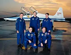 v.&nbsp;l.&nbsp;n.&nbsp;r. Bruce Melnick, Robert Cabana, Thomas Akers, Richard Richards, William Shepherd