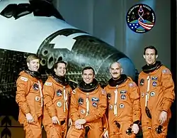 v. l. n. r. Frank Culbertson, Daniel Bursch, Carl Walz, William Readdy, James Newman