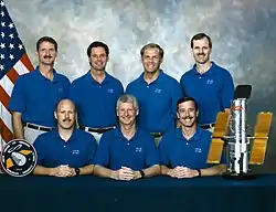 v.&nbsp;l.&nbsp;n.&nbsp;r. Joseph Tanner, Kenneth Duane Bowersox, Gregory Harbaugh, Steven Hawley, Mark Lee, Scott Horowitz, Steven Smith