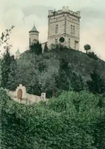 Karlsturm und Auffahrt, mit Mauernische (Judiths Schuh).1898