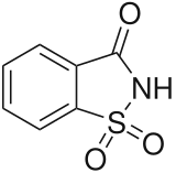 Strukturformel von Saccharin