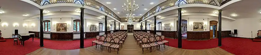 Der Säulensaal im Schloss Gostynin