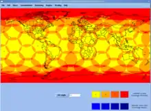Netzabdeckung von Iridium, Höhenwinkel 8,2°