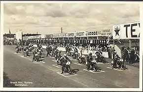 Start zu einem Motorrad-Grand-Prix in Saxtorp