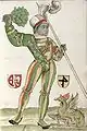 Schembartläufer mit Fürer-Wappen, 1540