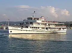 Baden (1935): Das erste Dreideck-Motorschiff ist das älteste Kursschiff und steht unter Denkmalschutz