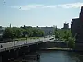 Ehemalige untere Einfahrt in Richtung Schleuse unter Zwillingsbrücke