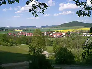 Blick auf Schleid im Ulstertal