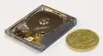 Geöffnetes Microdrive von Seagate (5&nbsp;GB)