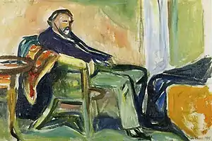 Selbstbildnis nach Influenza (Edvard Munch)