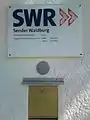 Informationsschild des SWR