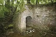 Der Ausgangsbereich des Kanals am Torrente Rigo