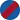 Blau mit rotem Strich