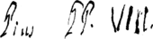 Unterschrift Pius’ VIII.