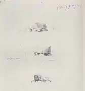 Caspar David Friedrich: Studie eines Hünengrabes bei Gützkow, 1809
