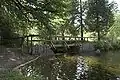 Der Überlauf des Silberteichs in den Brunnenbach von der See-