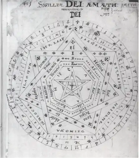 Das henochische Sigillum Dei Æmeth.