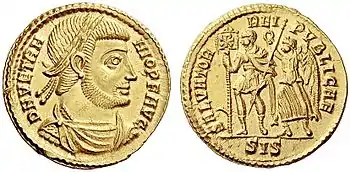 Solidus des Vetranio
