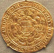 Rückseite eines Sovereign von 1558