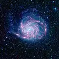 Infrarotaufnahme des Spitzer-Weltraumteleskop