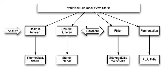 Herstellung von Biopolymeren auf Stärkebasis