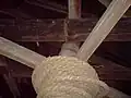 Flaschenzug-Rad in der Turmhaube des Südturmes (Durchmesser ~3&nbsp;m)