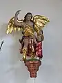 Schutzengelfigur auf einer Prozessionsstange, 18.&nbsp;Jahrhundert
